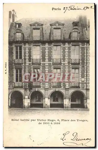 Ansichtskarte AK Paris Hotel Habite par Victor Hugo Place des Vosges