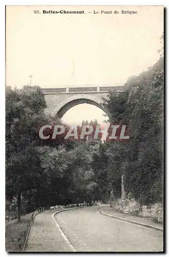 Ansichtskarte AK Buttes Chaumont Le Pont de Brique