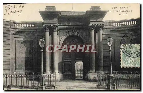 Cartes postales Paris Archives Nationales