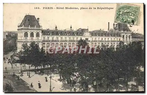 Cartes postales Paris Hotel Moderne place de la Republique