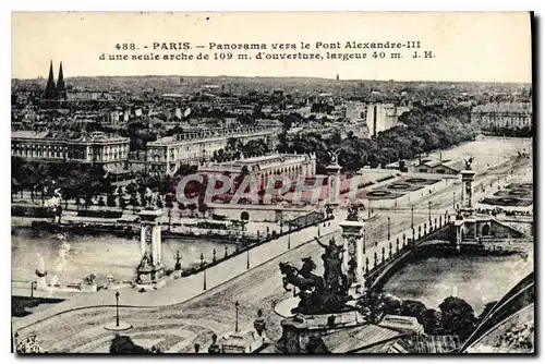 Ansichtskarte AK Paris Panorama vers le Pont Alexandre III