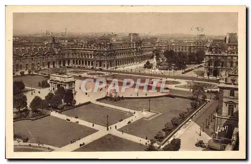 Ansichtskarte AK Paris en flanant perpective sur la place du Carrousel et le Louvre