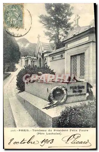 Ansichtskarte AK Paris Tombeau du President Felix Faure Pere Lachaise