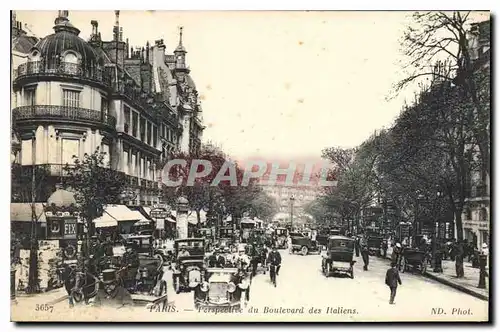 Ansichtskarte AK Paris Perspective du Boulevard des Italiens