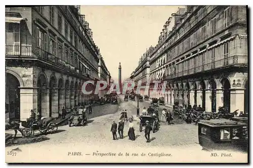 Cartes postales Paris Perspective de la rue de Castiglione