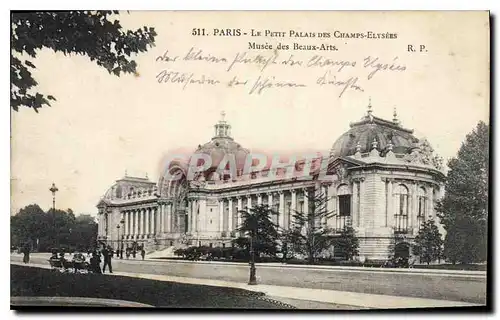 Cartes postales Paris Le Petit Palais des Champs Elysees Musee des Beaux Arts