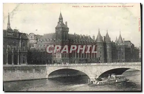 Cartes postales Paris Palais de Justice et Tribunal de Commerce