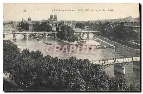 Ansichtskarte AK Paris Panorama de la Cite vue prise du Louvre