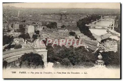 Ansichtskarte AK Paris Vue prise du Trocadero