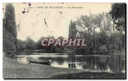 Ansichtskarte AK Bois de Boulogne Lac Saint James