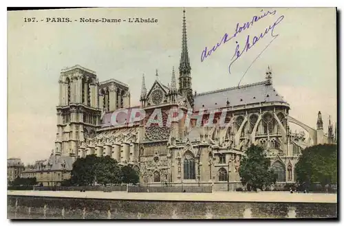 Ansichtskarte AK Paris Notre Dame L'Abside