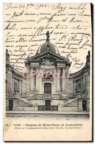 Cartes postales Paris Chapelle de Notre Dame de Consolation