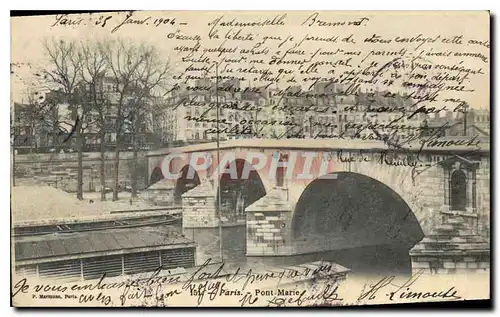 Cartes postales Paris Pont Marie