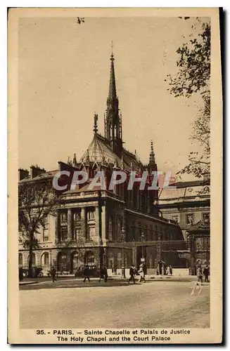 Ansichtskarte AK Paris Sainte Chapelle et Palais de Justice