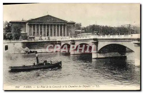 Ansichtskarte AK Paris Le Pont de la Concorde et la Chambre des Deputes