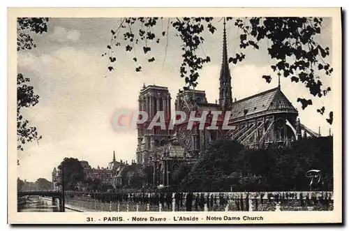 Ansichtskarte AK Paris Notre Dame L'Abside Notre Dame Church