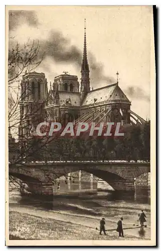 Cartes postales Paris l'Abside de Notre Dame de Paris