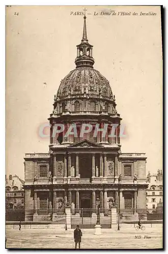 Cartes postales Paris Le Dome de l'Hotel des Invalides