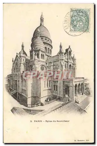 Cartes postales Paris Eglise du Sacre Coeur