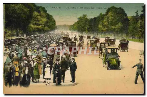 Cartes postales Paris L'Avenue du Bois de Boulogne