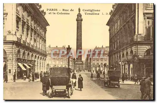 Ansichtskarte AK Paris Rue de Castiglione et la Colonne Vendome