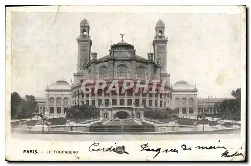 Cartes postales Paris Le Trocadero