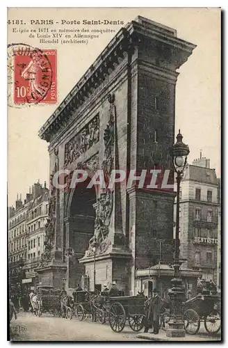 Cartes postales Paris Porte Saint Denis