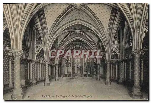 Ansichtskarte AK Paris La Crypte de la Sainte Chapelle