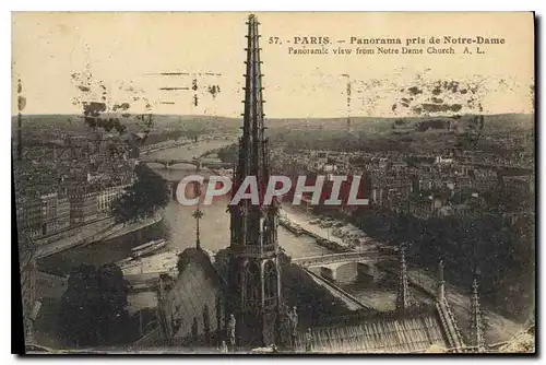 Ansichtskarte AK Paris Panorama pris de Notre Dame