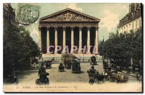 Cartes postales Paris La rue Royale et la Madeleine