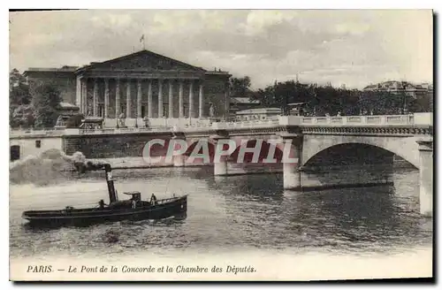 Ansichtskarte AK Paris Le Pont de la Concorde et la Chambre des Deputes