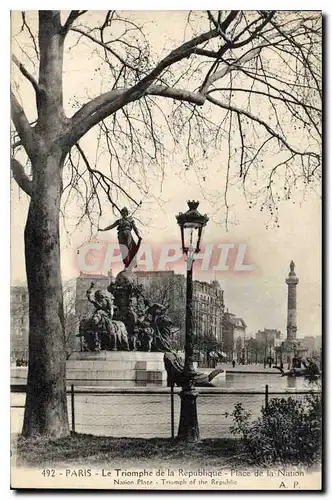 Cartes postales Paris Le Triomphe de la Republique Place de la Nation