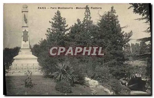 Cartes postales Paris Parc Montsouris Monument Flatters