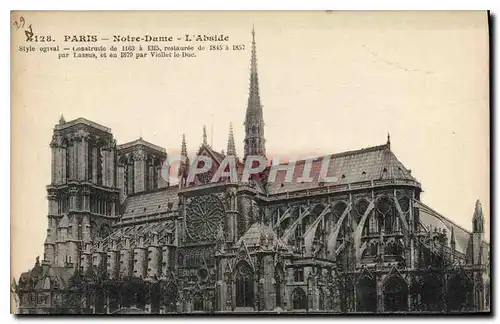 Ansichtskarte AK Paris Notre Dame L'Abside