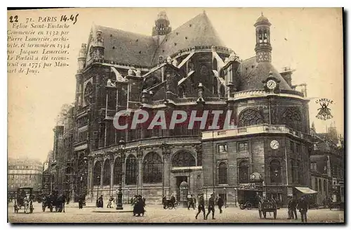 Cartes postales Paris Eglise Saint Euxlache