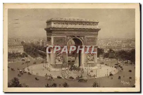 Ansichtskarte AK La Place de l'Etoile et l'Arc de Triomphe le monument plus grand de ce genre