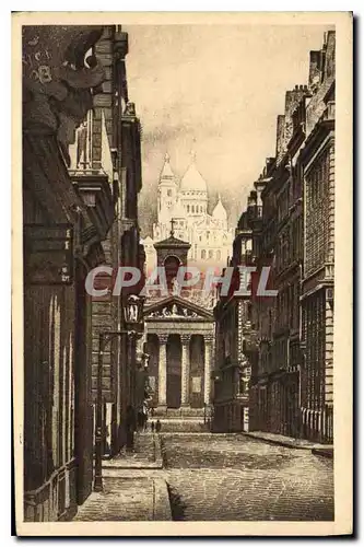 Ansichtskarte AK Paris Le Sacre Coeur vu de la rue Lathtte