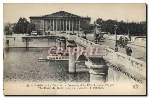 Ansichtskarte AK Paris Le Pont de la Concorde et la Chambre des Deputes