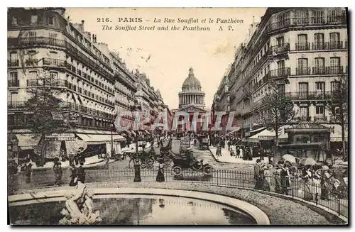 Cartes postales Paris La Rue Soufflot et le Pantheon