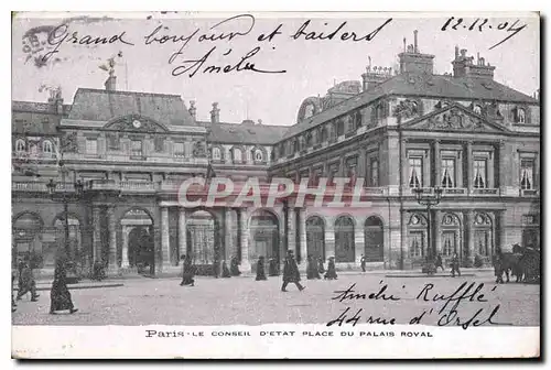 Cartes postales Paris Le Conseil d'Etat Place du Palais Royal