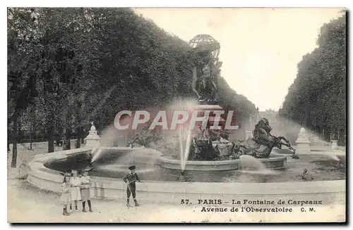 Cartes postales Paris La Fontaine de Carpeaux Avenue de l'Observatoire