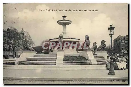 Cartes postales Paris Fontaine de la Place Daumesnil