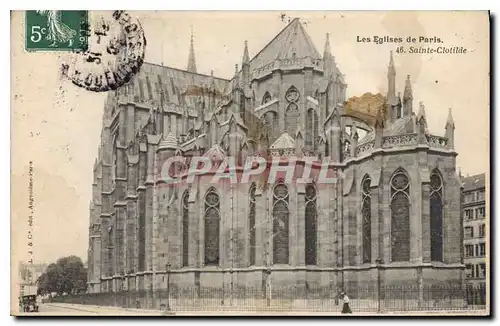 Cartes postales Les Eglise de Paris Sainte Clotilde