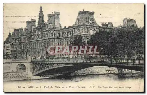 Ansichtskarte AK Paris L'Hotel de Ville et le Pont d'Arcole