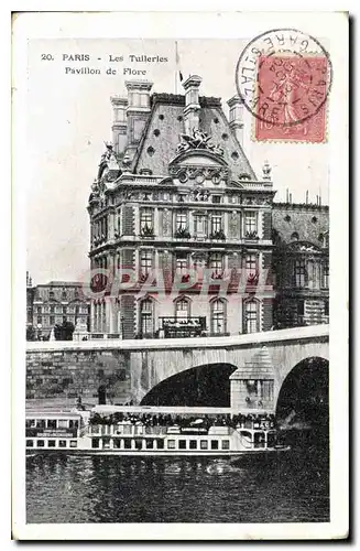 Cartes postales Paris Les Tuileries Pavillon de Flore