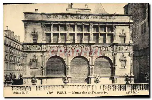 Cartes postales Paris Maison dite de Francois