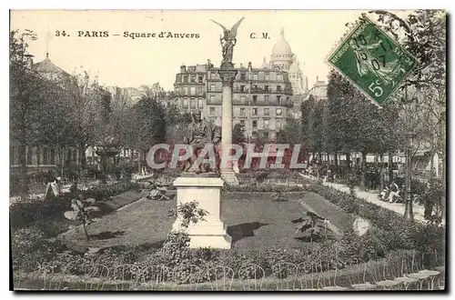 Cartes postales Paris Square d'Anvers