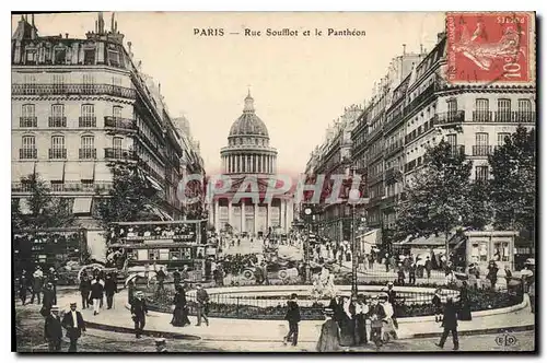 Cartes postales Paris Rue Soufflot et le Pantheon