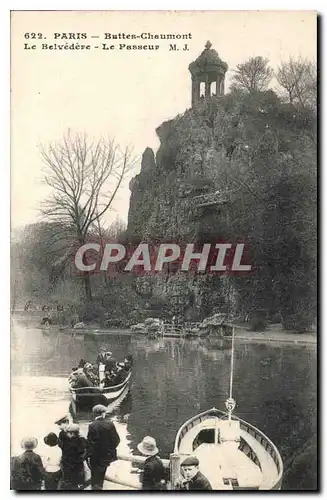 Ansichtskarte AK Paris Buttes Chaumont Le Belvedere Le Passeur