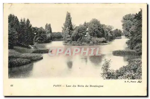 Cartes postales Paris Lac du Bois de Boulogne